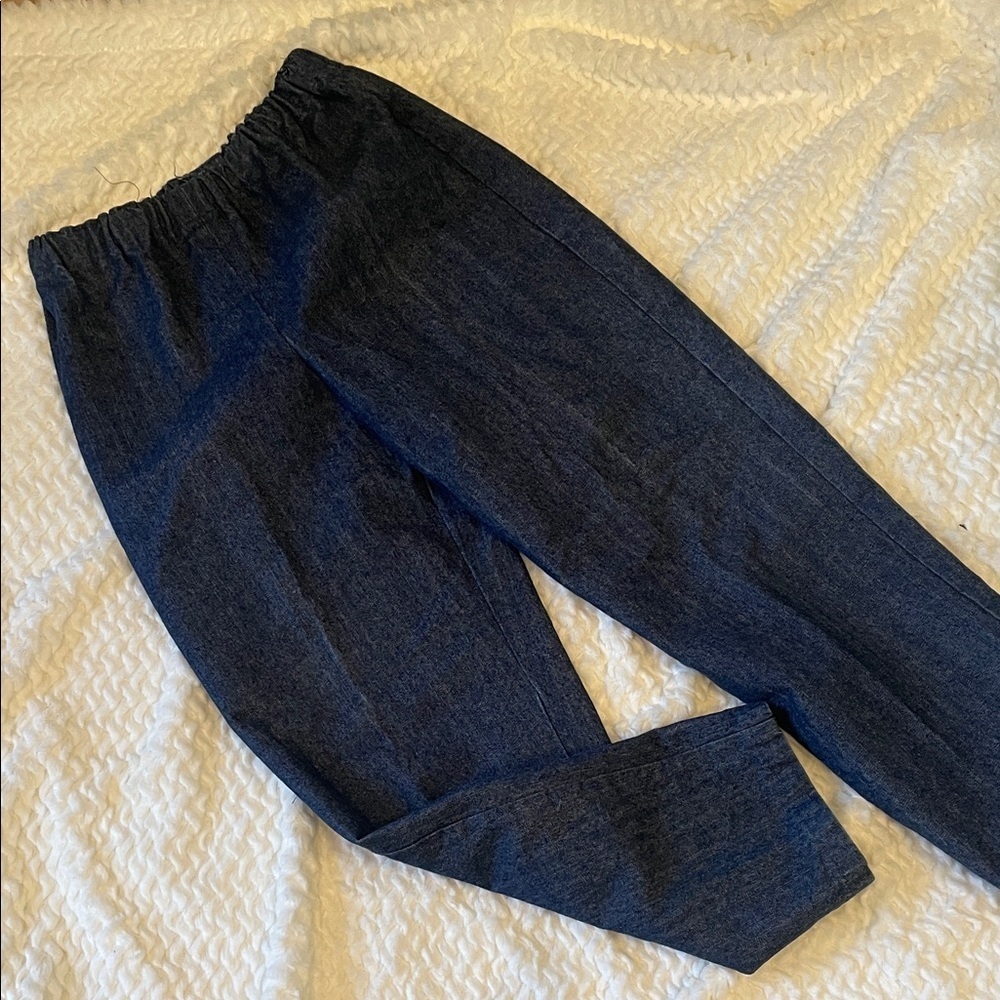 Classic Blue Women's Jeans handmade elastic waist